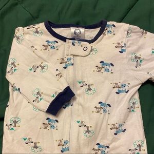 Baby boy footed onesie